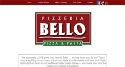 Desktop Screenshot of mypizzeriabello.com